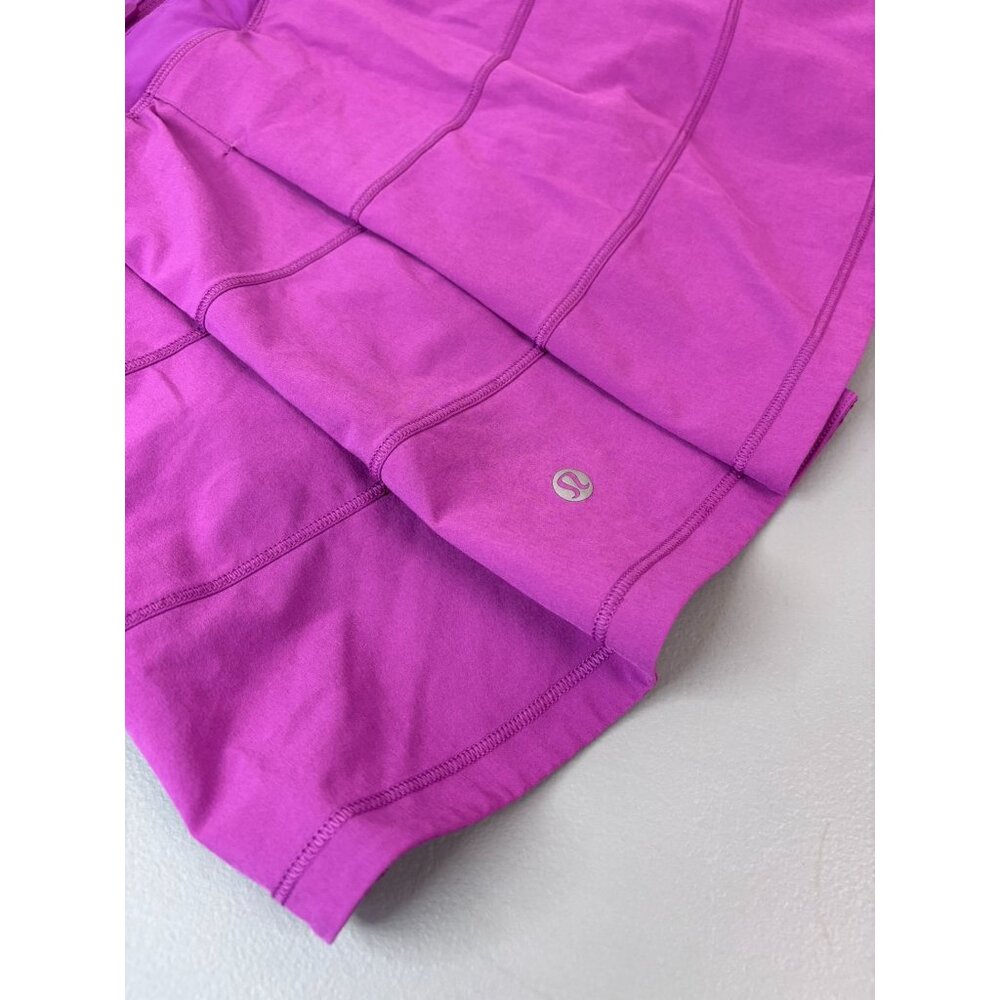 Lululemon women's 6 vivid plum pace‎ rival tennis athletic skort pleated back - Picture 5 of 8